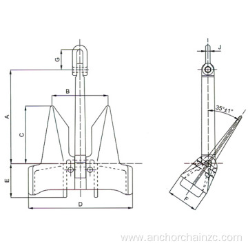 Large holding force balance anchor price